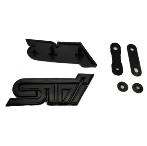 STI Grille Emblem Gloss Black/Gloss black