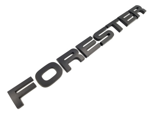 FORESTER Matte Black Trunk Tail Gate Emblem Lettering