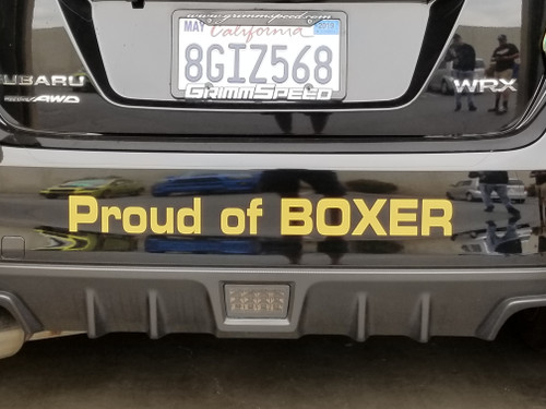 Proud of BOXER - DECAL (26" x 2.5")