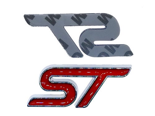 Red ST Trunk Emblem Replacement