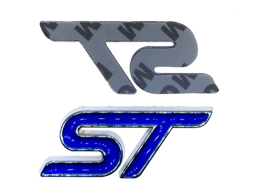 Blue ST Trunk Emblem Replacement