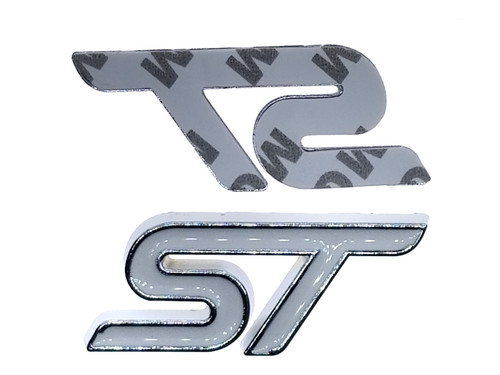 White ST Trunk Emblem Replacement