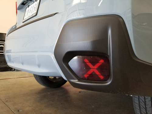 Precut Smoked Rear Reflector Overlays - X Style Tint (2018-2021 Crosstrek XV)