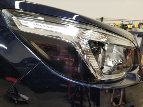 Dark Smoke -  Amber Delete  Head Light Overlays Wrap (2019 Forester)