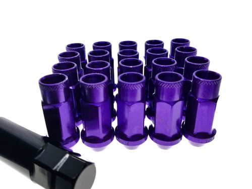 PURPLE Steel Tuner Lug Nuts - Open Ended 55mm