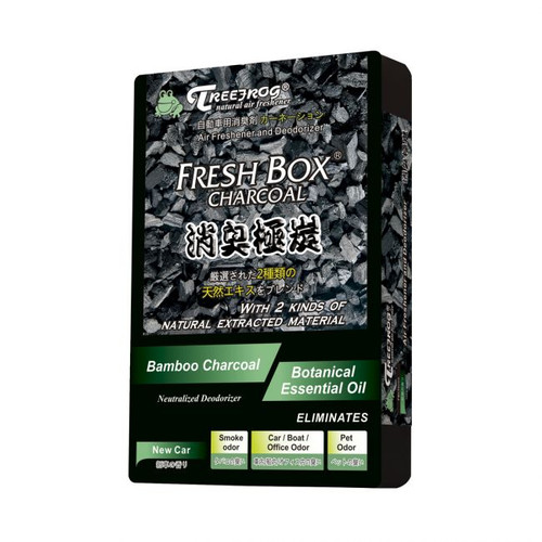 Treefrog Fresh Box  Bamboo Charcoal Car Air Freshener Scent - New Car