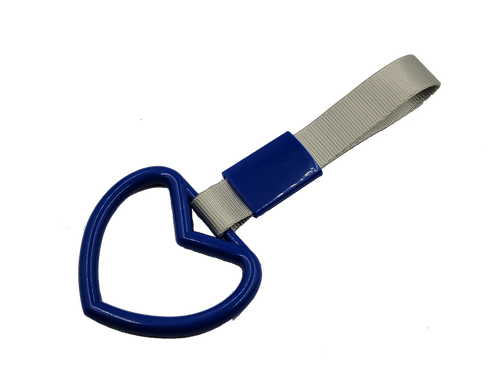 TSURIKAWA Heart Shaped Subway Train Handle Style - Blue & White strap