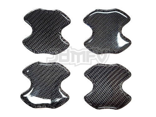 2pcs - Car Seat Belt Buckle Alarm Stopper Clip - Real Carbon Fiber