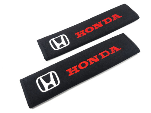 Soft Touch Seat Belt Shoulder Pads Cover  - Honda (Red)