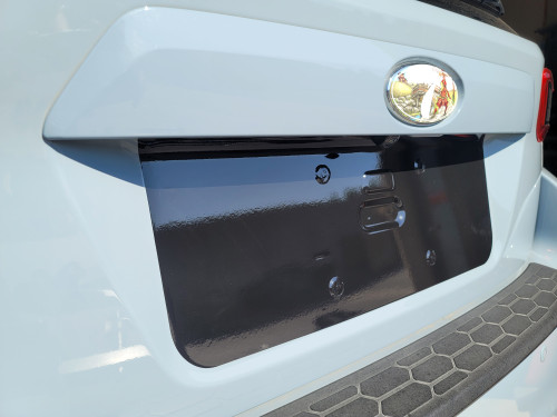 Trunk License Plate Insert Vinyl Overlay (2018-2022 Impreza Hatchback/Crosstrek)