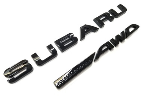 ASSCENT - SYMMETRICAL AWD - Gloss Black Trunk Emblem Lettering