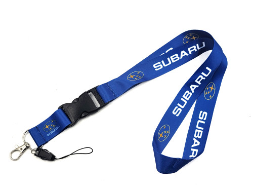 Blue Subie Lanyard