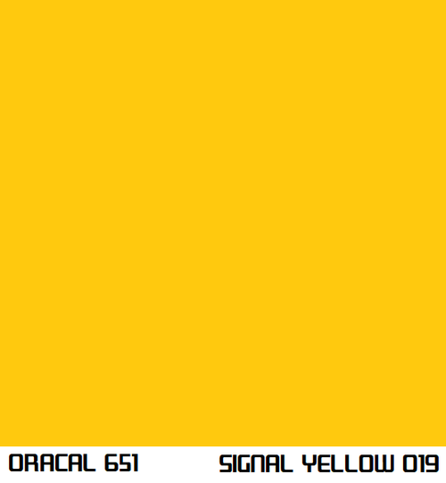 ORACAL 651 - SIGNAL YELLOW 019