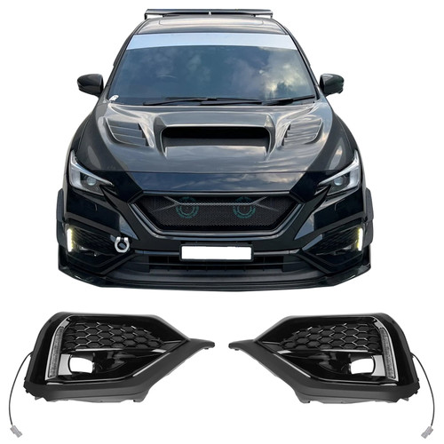 Fog Light Bezels w/ LED Turn Signal DRL | 2022-2026 WRX