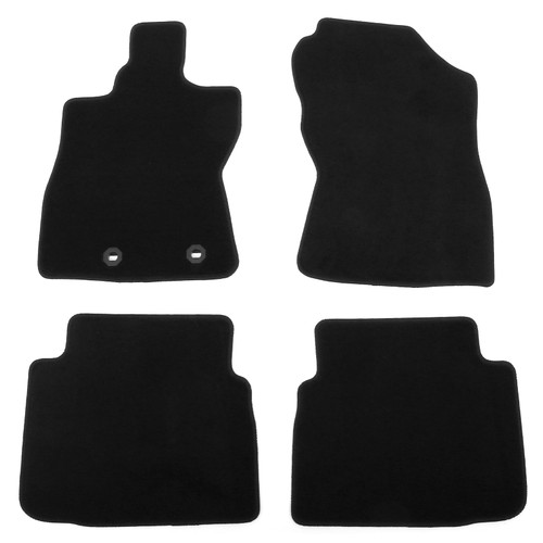 Black Front & Rear Floor Mats Nylon | 2024-2026 Crosstrek / Impreza