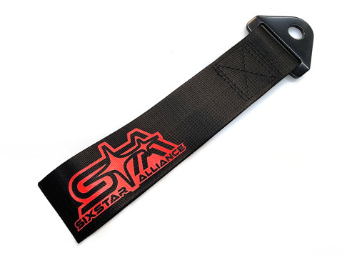 Six Star Alliance Tow Strap - Black/Red