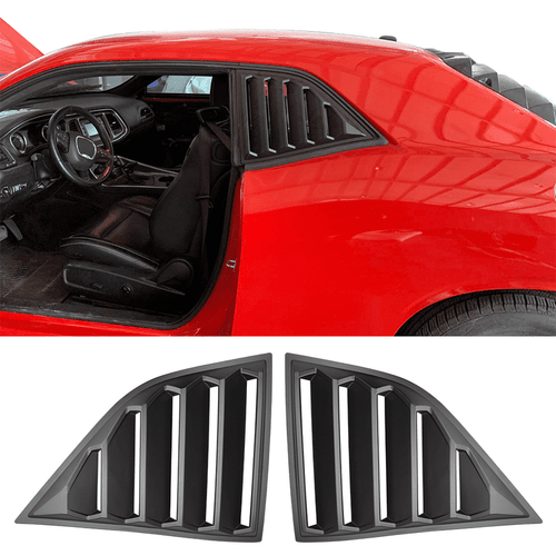 Rear Quarter Side Window Louvers V4 | 2008--2023 Dodge Challenger