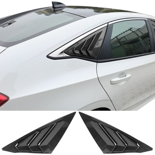Rear Quarter Side Window Louvers | 2022-2026 Honda Civic Sedan