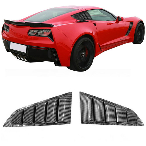 Rear Quarter Side Window Louvers | 2014-2019 Chevrolet Corvette