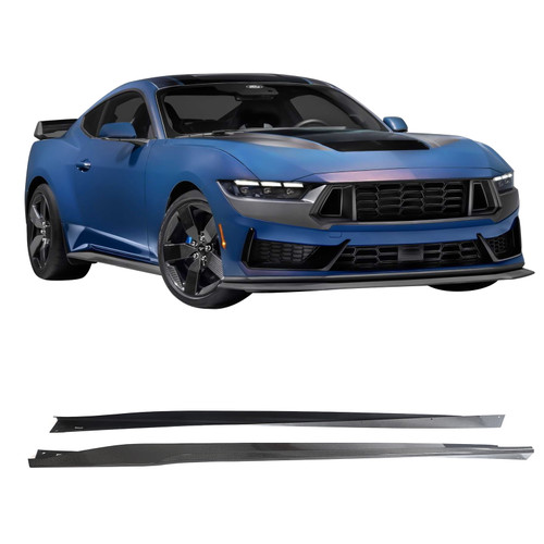 Carbon Fiber OE Style 2PCS Side Skirts Panel | 2024-2026 Ford Mustang