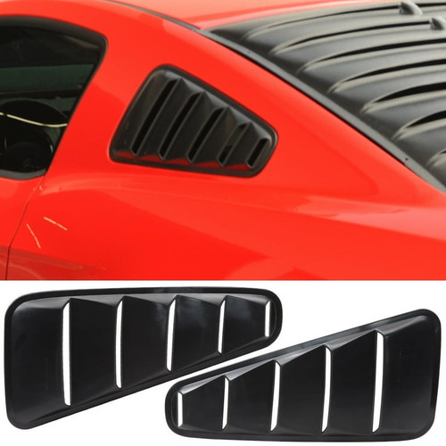 Rear Quarter Side Window Louvers | 2005-2009 Ford Mustang