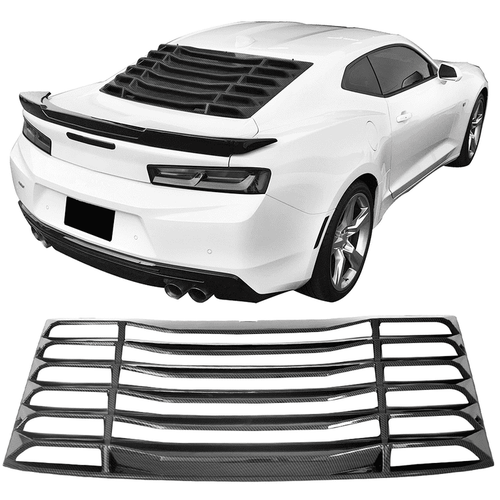 Rear Window Louvers Cover Sun Shade ABS | 2016-2024 Camaro