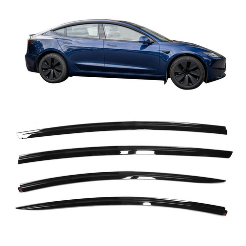  Window Visors Rain Guard | 2017-2025 Tesla Model 3