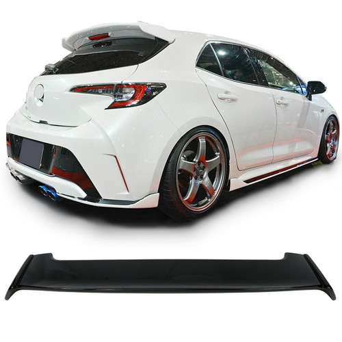 Rear Roof Window Spoiler Wing Blitz Style ABS Painted #218 Attitude Black Metallic | 2019-2026 Toyota Corolla Hatchback/GR