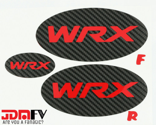 WRX Style Logo - Precut Emblem Overlays Front/Rear (08-14 WRX/STI)