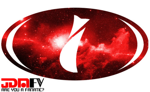 RED GALAXY - Precut Emblem Overlays Front (04-05 WRX/STi)