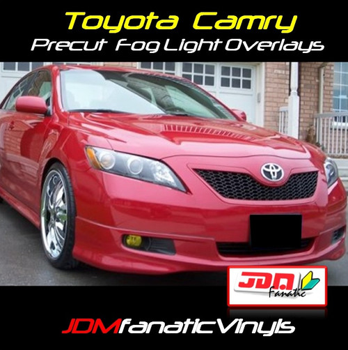 07-11 Toyota Camry Precut Yellow Fog Light Overlays Vinyl Tint Kit