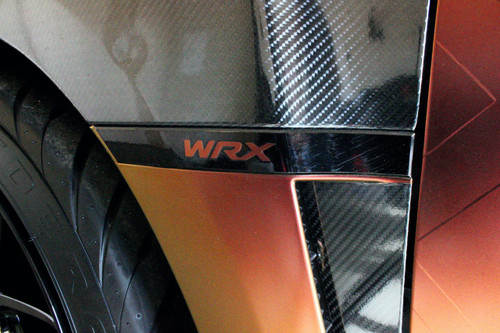 WRX Fender Garnish Blackout Kit + Lettering Inlays (2008-2014 WRX)