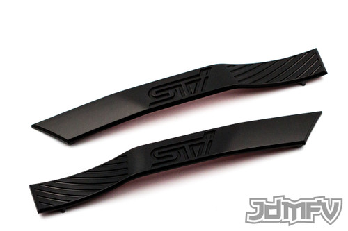STI Fender Badge Garnish - Satin Black / Black (2008-2014 STI)