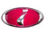 Replacement Emblem "i" cherry blossom pink  - Front (02-05 WRX/STI)