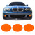 01-06 BMW M3 Precut Yellow Fog Light Overlays Tint