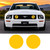 05-09 Ford Mustang GT/SVT Precut Yellow Fog Light Overlays Tint