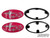 CHERRY BLOSSOM PINK - Replacement Front and Rear Gloss Black Subie Emblem Kit