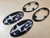 Replacement Front and Rear Gloss Black Subie Emblem Kit (08-14 Hatchback)