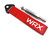 Tow Strap Front or Rear with Mounting Rod - Red (WRX)