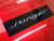  Vanity Plate Delete STINGER Logo Engraved -  Gloss Black Acrylic
