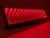 LED Infinity Galaxy Rear View Mirror Clip On Flat Broadway 280mm - RED