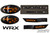GIFT PACK - GLOSS black WRX, Symmetrical AWD, GLOSS black fender, ORANGE front/rear emblem "stars" (2015-2021 WRX)