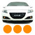 13-15 Honda CRZ Precut Yellow Fog Light Overlays Tint
