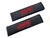 v2 STI Carbon Fiber Seat Belt Shoulder Pads Cover - Red