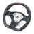 Carbon Fiber Red Stripe / Leather Steering Wheel | 2017-2023 Tesla Model 3/Y