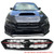 Gloss Black Front Grille W/ Red Winglets Pin Stripe STI Style ABS | 2018-2021 WRX STI