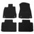 Black Front & Rear Floor Mats Nylon | 2014-2025 Lexus IS250/IS300/IS350