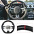 Carbon Fiber Red Stripe / Leather Steering Wheel | 2015-2017  Ford Mustang
