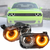Sequential LED Halo DRL Headlights | 2015-2023 Dodge Challenger