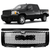 Gloss Black Mesh Grille w/ Round Hole + Hood Molding ABS | 2007-2013 GMC Sierra 1500 